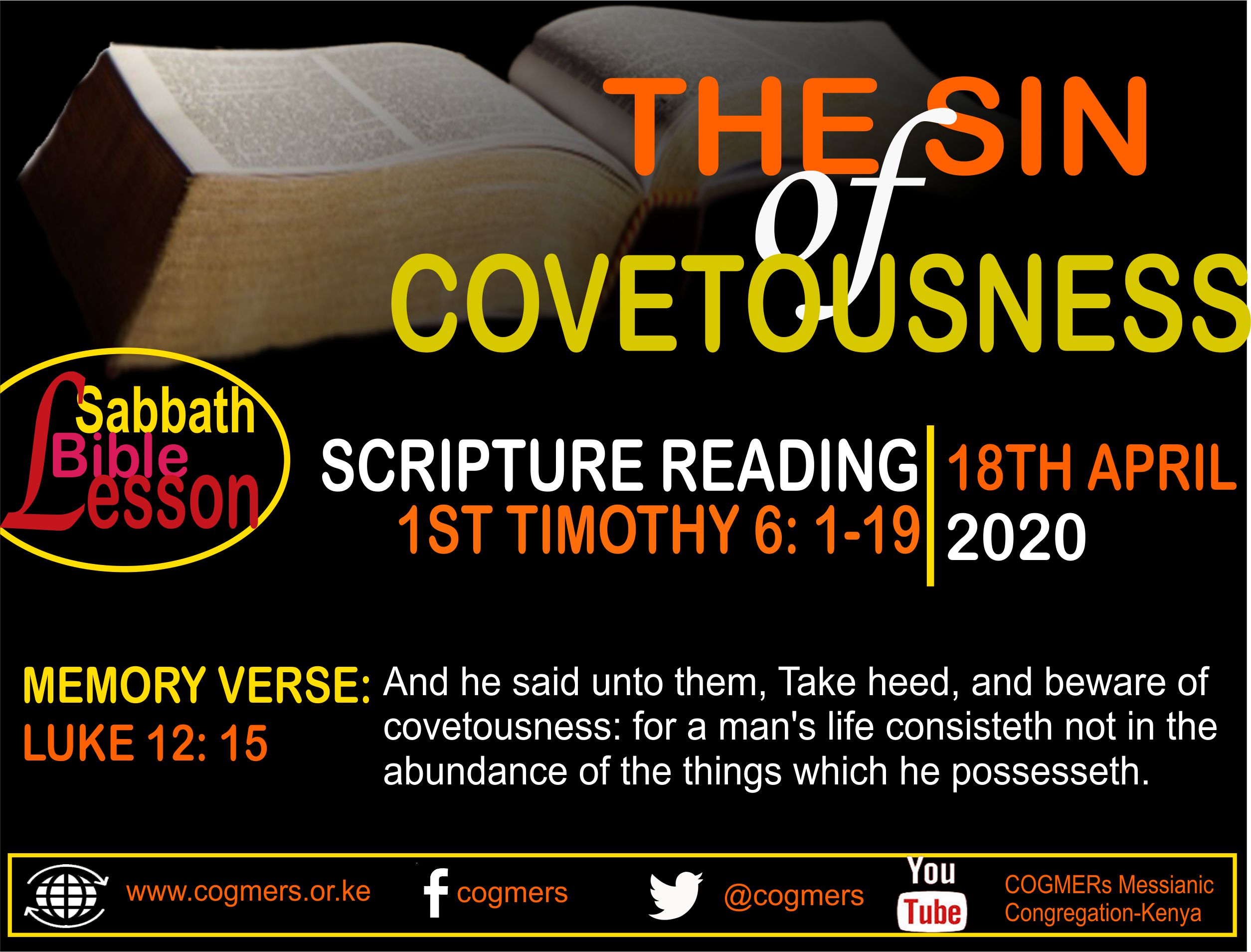 The Sin of Covetousness