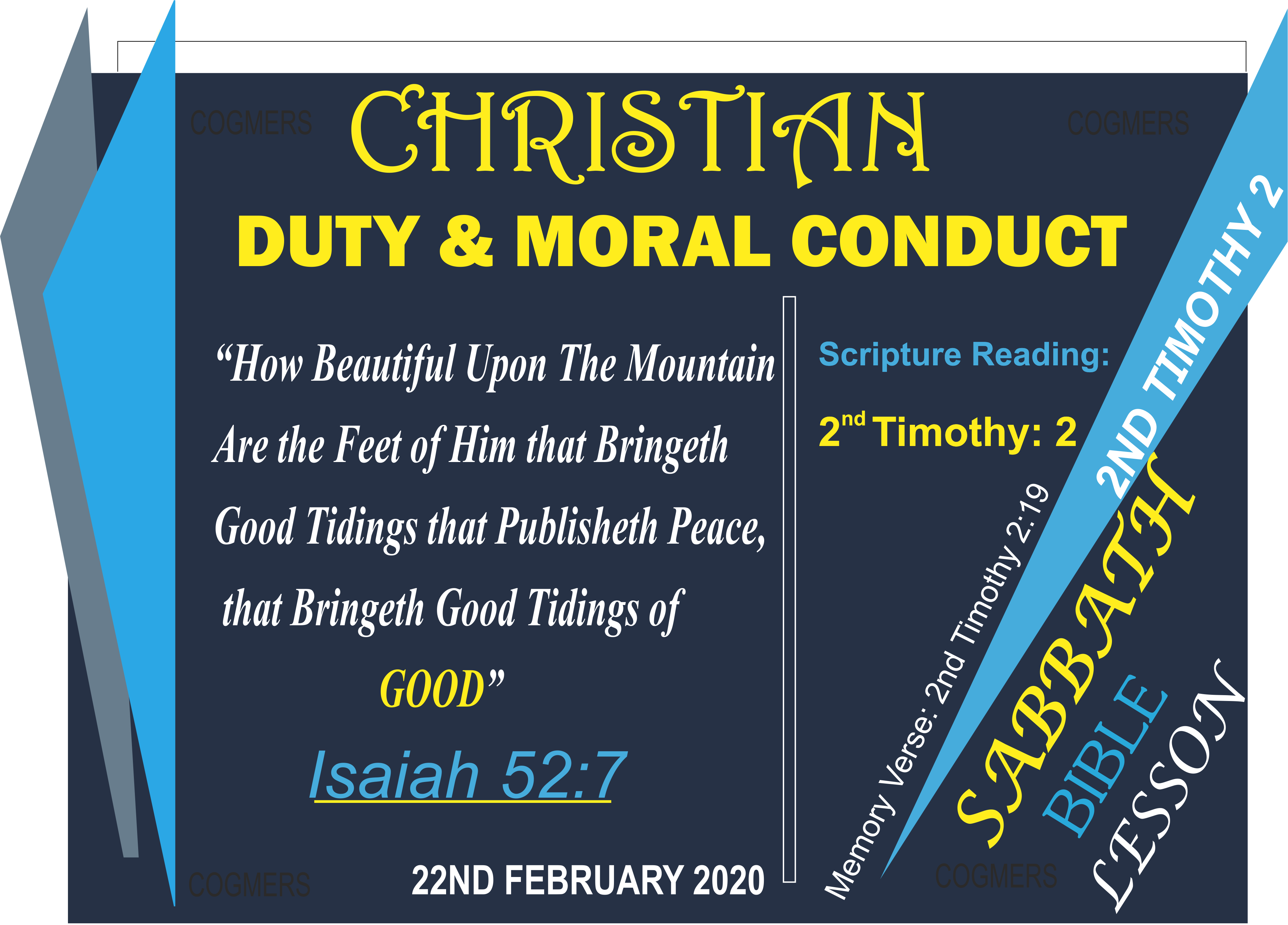 Christian Duty And Moral Conduct