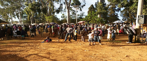 Joy peak during Outreach in Kitale Town 